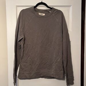 Buck mason interloop crew sweatshirt (green) medium